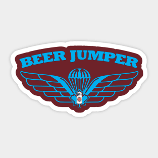 Beer Jumper Sticker